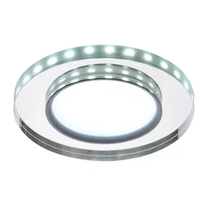LED stropné zápustné osvetlenie ROSSAE - 8W, 6500K (studená biela), 11cm, okrúhle, biele / číre