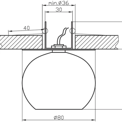 Stropné podhľadové dizajnové osvetlenie SALCHA - 1xG4, 20W, chrómované
