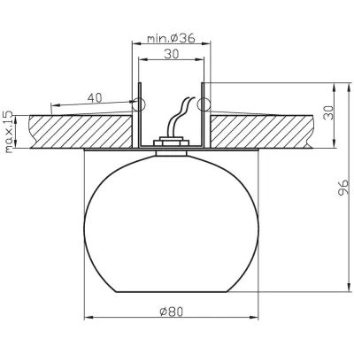 Stropné podhľadové dizajnové osvetlenie SALCHA - 1xG4, 20W, chrómované