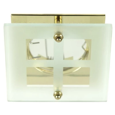 Zápustné stropné svietidlo SPARKLE 4 - 1xGU5,3, MR16, 50W, hranaté, zlaté
