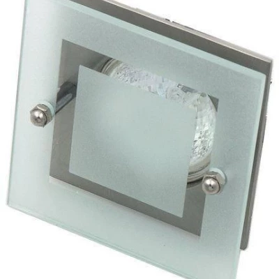 Vstavané stropné svietidlo SPARKLE 3 - 1xGU5,3, MR16, 50W, hranaté, strieborné