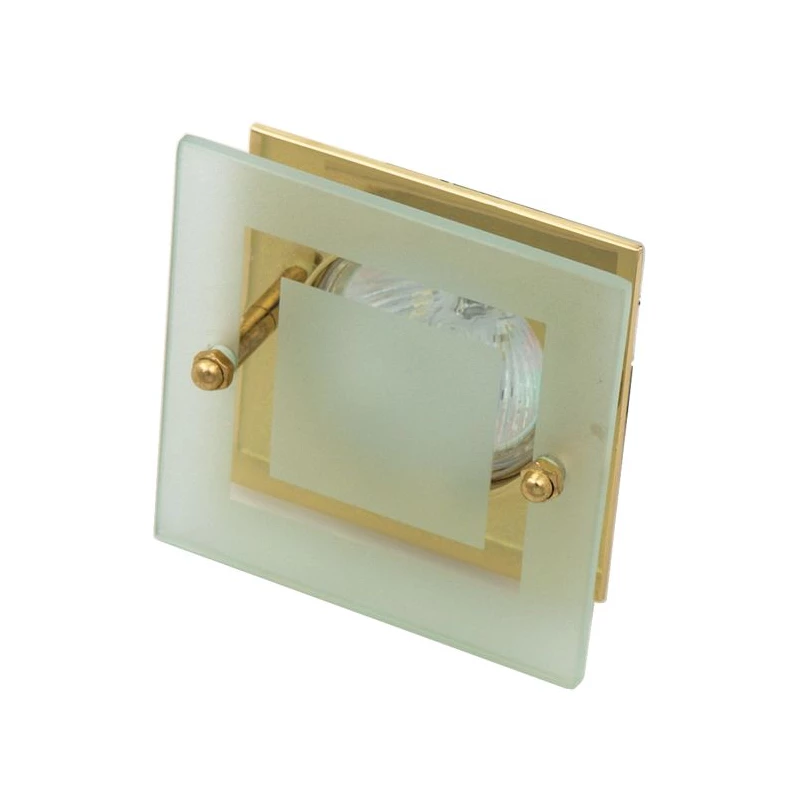 Vstavané stropné svietidlo SPARKLE 3 - 1xGU5,3, MR16, 50W, hranaté, zlaté
