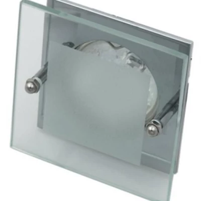 Stropné zápustné svietidlo SPARKLE 2 - 1xGU5,3, MR16, 50W, hranaté, chrómované