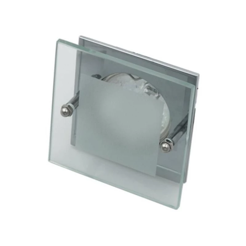 Stropné zápustné svietidlo SPARKLE 2 - 1xGU5,3, MR16, 50W, hranaté, chrómované