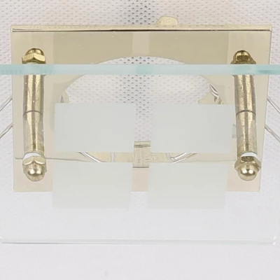 Podhľadové stropné svietidlo SPARKLE 1 - 1xGU5,3, MR16, 50W, hranaté, zlaté