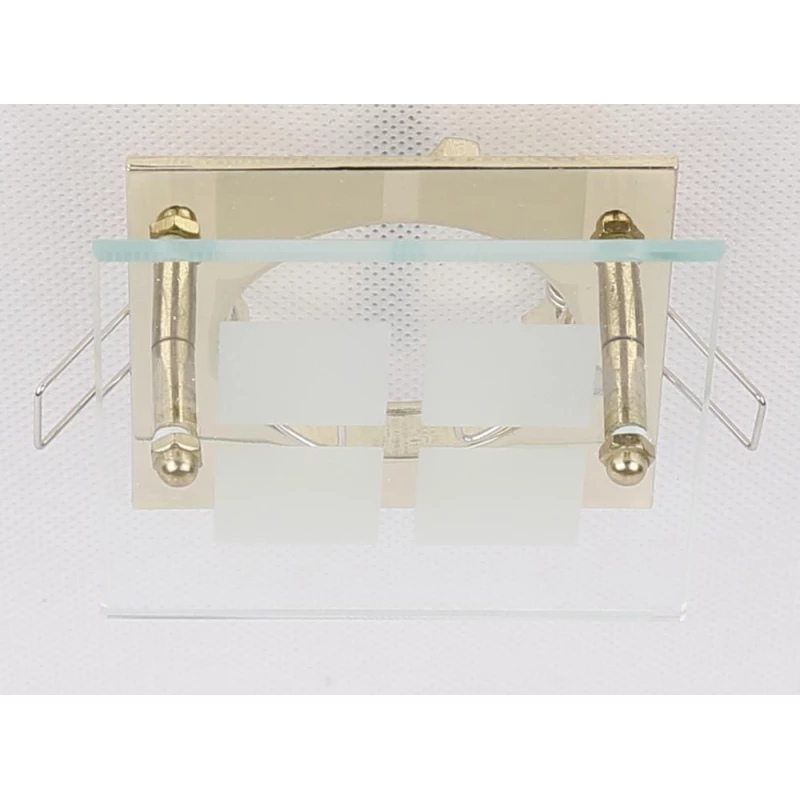 Podhľadové stropné svietidlo SPARKLE 1 - 1xGU5,3, MR16, 50W, hranaté, zlaté