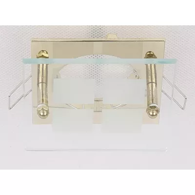 Podhľadové stropné svietidlo SPARKLE 1 - 1xGU5,3, MR16, 50W, hranaté, zlaté