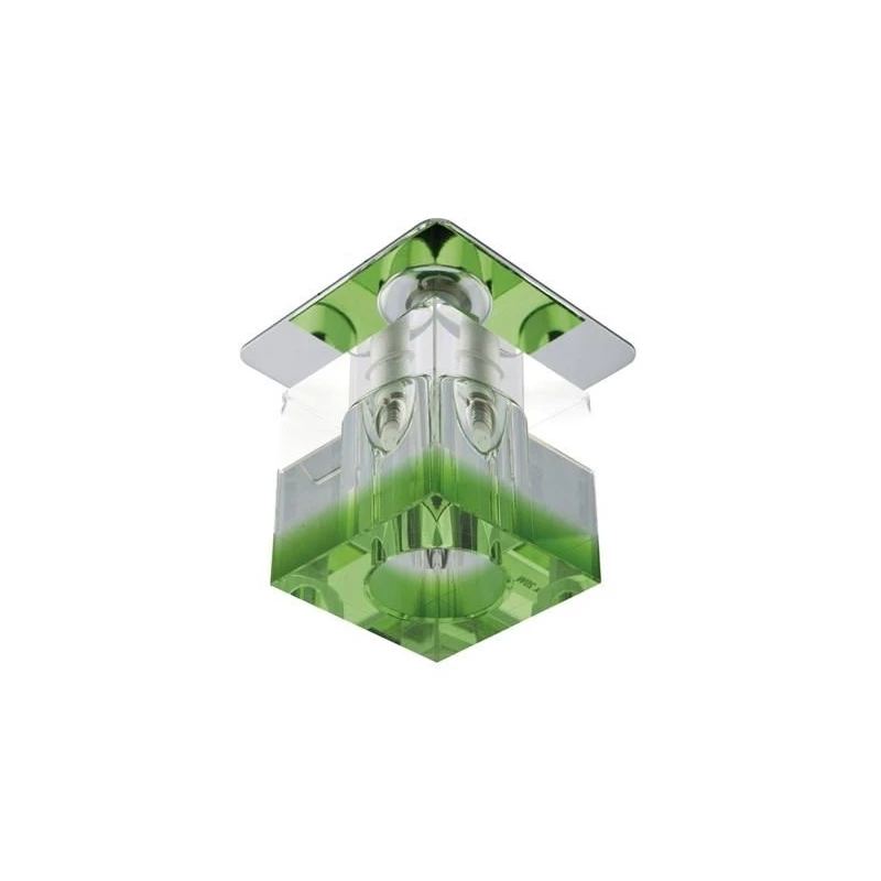Stropné vstavané osvetlenie VALDEZ - 1xG4, 20W, zelené/číre
