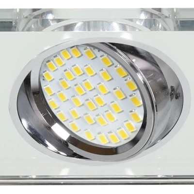 Stropné vstavané bodové svietidlo VIVIDUS - 1xGU10, MR16, 50W, 9cm, hranaté, číre