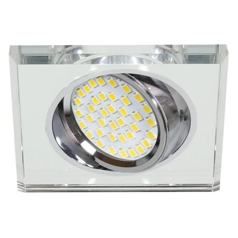 Stropné vstavané bodové svietidlo VIVIDUS - 1xGU10, MR16, 50W, 9cm, hranaté, číre