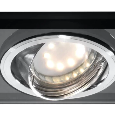 Stropné vstavané bodové svietidlo VIVIDUS - 1xGU10, MR16, 50W, 9cm, hranaté, čierne