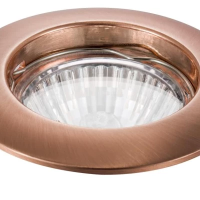 Zápustné stropné osvetlenie ZOLET 4 - 1xGU5,3, MR16, 50W, 7,7cm, okrúhle, medené