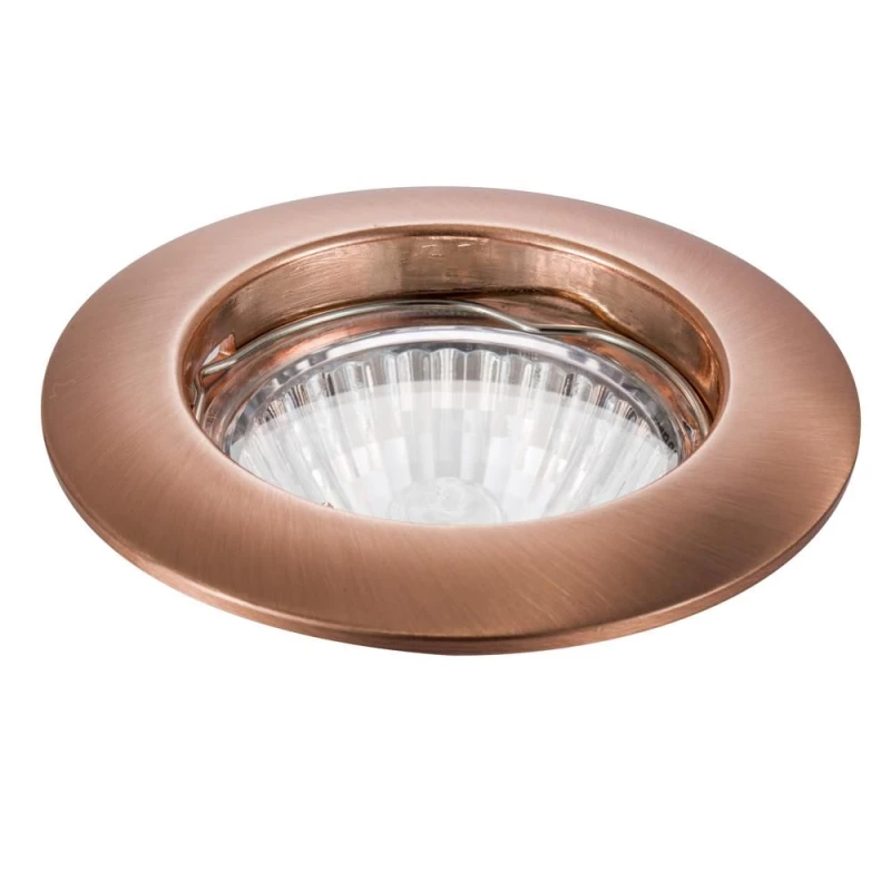 Zápustné stropné osvetlenie ZOLET 4 - 1xGU5,3, MR16, 50W, 7,7cm, okrúhle, medené