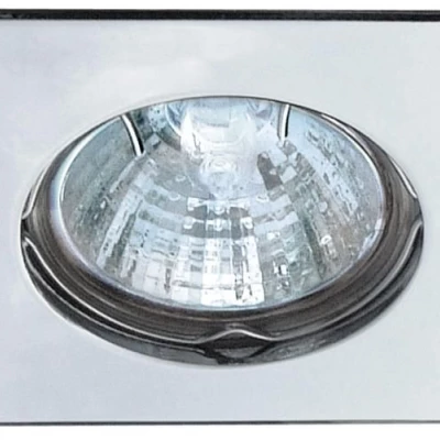 Zápustné stropné svetlo ZOLET 2 - 1xGU5,3, MR16, 50W, 7,4x7,4cm, štvorcové, oceľové šedé