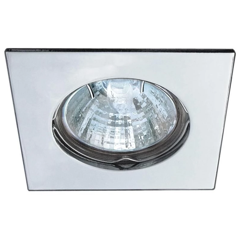 Zápustné stropné svetlo ZOLET 2 - 1xGU5,3, MR16, 50W, 7,4x7,4cm, štvorcové, oceľové šedé