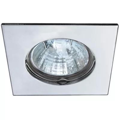 Zápustné stropné svetlo ZOLET 2 - 1xGU5,3, MR16, 50W, 7,4x7,4cm, štvorcové, oceľové šedé