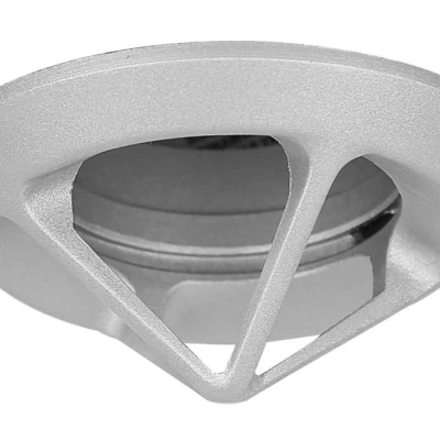 Zápustné stropné osvetlenie ZOLET 1 - 1xGU5,3, MR16, 50W, 8,2cm, okrúhle, oceľové šedé