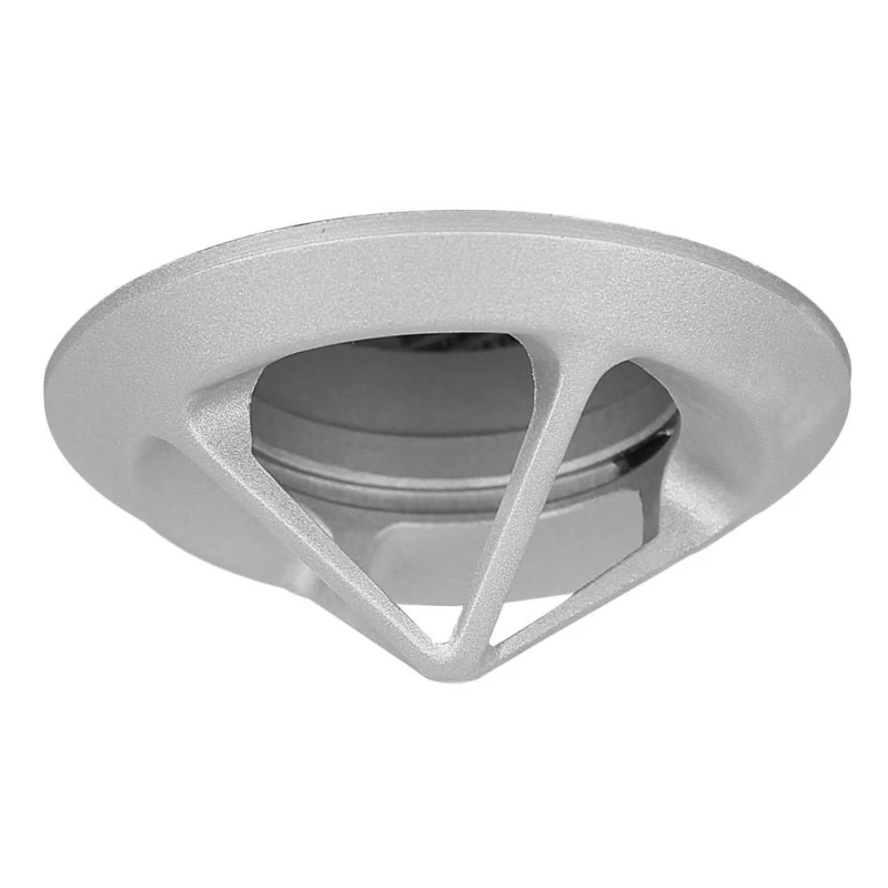 Zápustné stropné osvetlenie ZOLET 1 - 1xGU5,3, MR16, 50W, 8,2cm, okrúhle, oceľové šedé