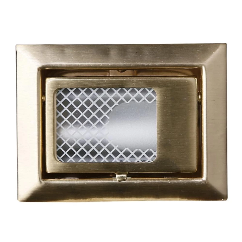 Schodiskové vstavané svietidlo ZORDA 5 - 1xG4, 20W, 8x6cm, hranaté, zlaté