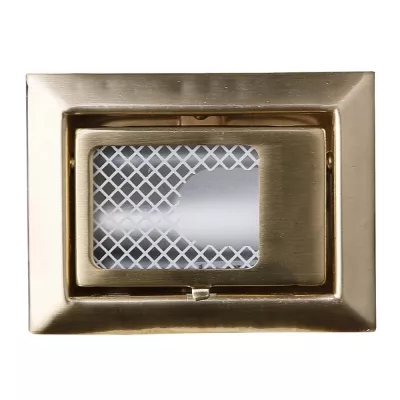 Schodiskové vstavané svietidlo ZORDA 5 - 1xG4, 20W, 8x6cm, hranaté, zlaté