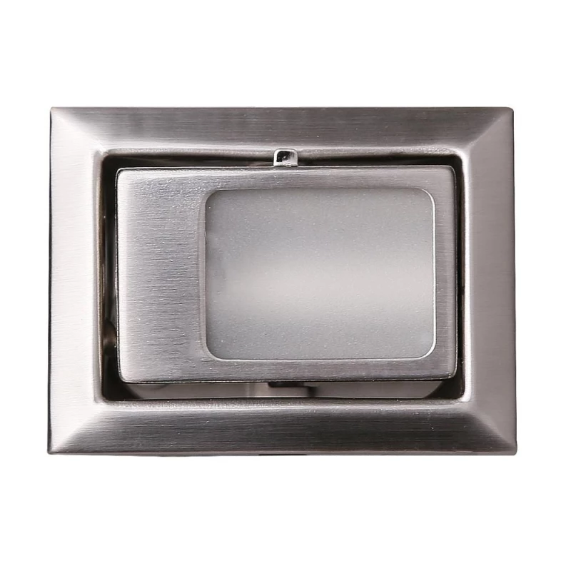 Schodiskové vstavané svietidlo ZORDA 5 - 1xG4, 20W, 8x6cm, hranaté, strieborné