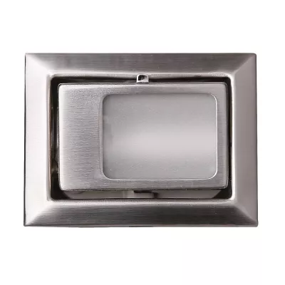 Schodiskové vstavané svietidlo ZORDA 5 - 1xG4, 20W, 8x6cm, hranaté, strieborné