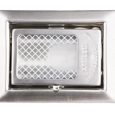 Schodiskové vstavané svietidlo ZORDA 4 - 1xG4, 20W, 8x6cm, hranaté, strieborné