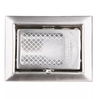 Schodiskové vstavané svietidlo ZORDA 4 - 1xG4, 20W, 8x6cm, hranaté, strieborné