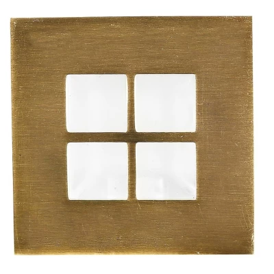 Schodiskové zápustné svietidlo ZORDA 3 - 1xG4, 20W, 7,3x7,3cm, štvorcové, zlaté