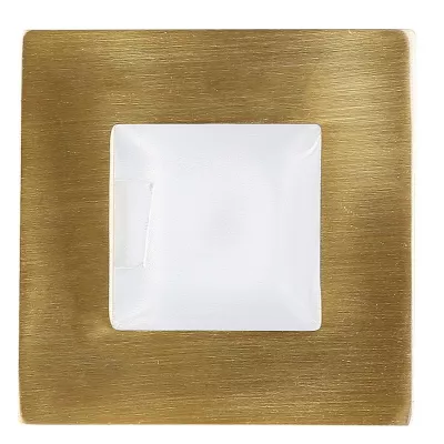Schodiskové vstavané svietidlo ZORDA 2 - 1xG4, 20W, 7,3x7,3cm, štvorcové, zlaté