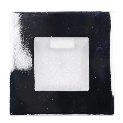 Schodiskové vstavané svietidlo ZORDA 2 - 1xG4, 20W, 7,3x7,3cm, štvorcové, chrómované