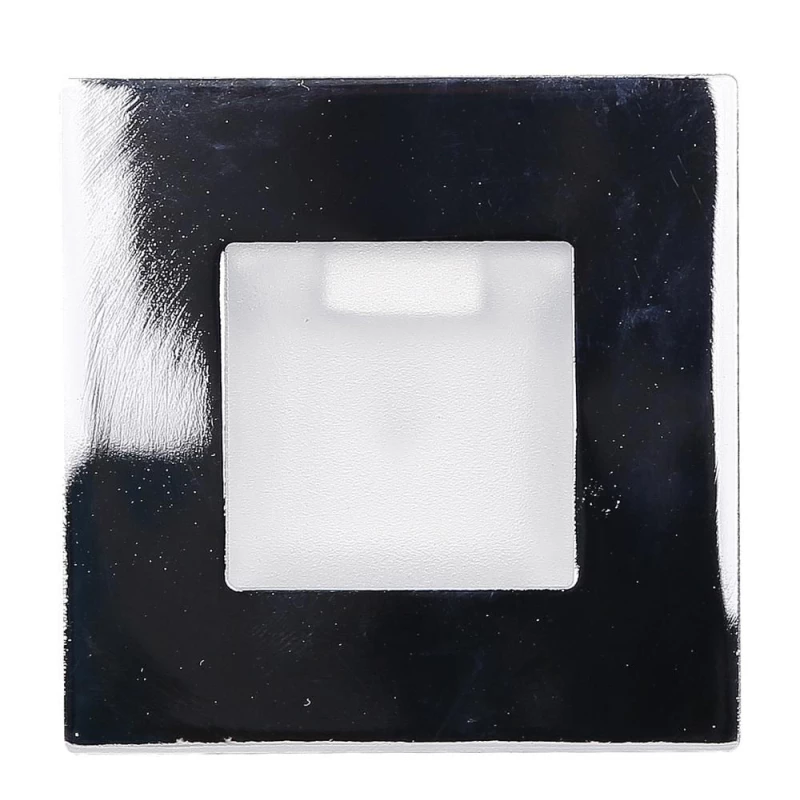Schodiskové vstavané svietidlo ZORDA 2 - 1xG4, 20W, 7,3x7,3cm, štvorcové, chrómované