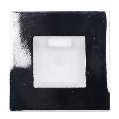 Schodiskové vstavané svietidlo ZORDA 2 - 1xG4, 20W, 7,3x7,3cm, štvorcové, chrómované