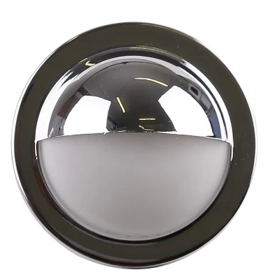 Schodiskové zápustné svietidlo ZORDA 1 - 1xG4, 20W, 6,8 cm, okrúhle, chrómované