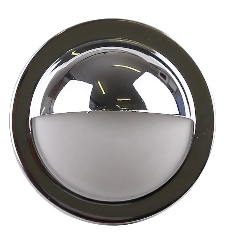 Schodiskové zápustné svietidlo ZORDA 1 - 1xG4, 20W, 6,8 cm, okrúhle, chrómované