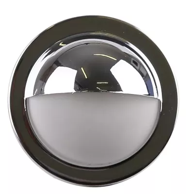 Schodiskové zápustné svietidlo ZORDA 1 - 1xG4, 20W, 6,8 cm, okrúhle, chrómované