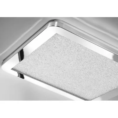 Stmievateľný LED panel do kúpeľne NEXIT - 18W, 3000K (teplá biela), 30x30cm, strieborný