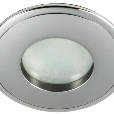 Stropné kúpeľňové zápustné svetlo DERYL 6 - 1xGU5,3, MR16, 50W, 8,4cm, okrúhle, strieborné