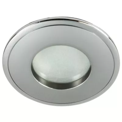 Stropné kúpeľňové zápustné svetlo DERYL 6 - 1xGU5,3, MR16, 50W, 8,4cm, okrúhle, strieborné