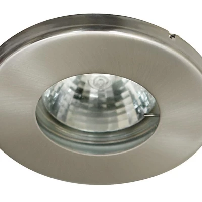 Kúpeľňové zápustné stropné svietidlo DERYL 5 - 1xGU5,3, MR16, 50W, 8,5cm, okrúhle, strieborné