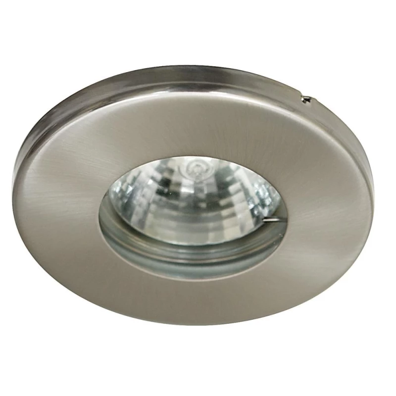 Kúpeľňové zápustné stropné svietidlo DERYL 5 - 1xGU5,3, MR16, 50W, 8,5cm, okrúhle, strieborné