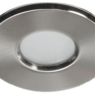 Kúpeľňové stropné vstavané svietidlo DERYL 3 - 1xGU5,3, MR16, 50W, 8,4cm, okrúhle, strieborné