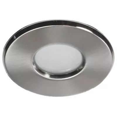 Kúpeľňové stropné vstavané svietidlo DERYL 3 - 1xGU5,3, MR16, 50W, 8,4cm, okrúhle, strieborné
