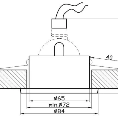 Kúpeľňové stropné vstavané svietidlo DERYL 3 - 1xGU5,3, MR16, 50W, 8,4cm, okrúhle, strieborné