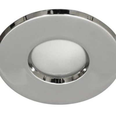 Kúpeľňové stropné vstavané svietidlo DERYL 3 - 1xGU5,3, MR16, 50W, 8,4cm, okrúhle, chrómované