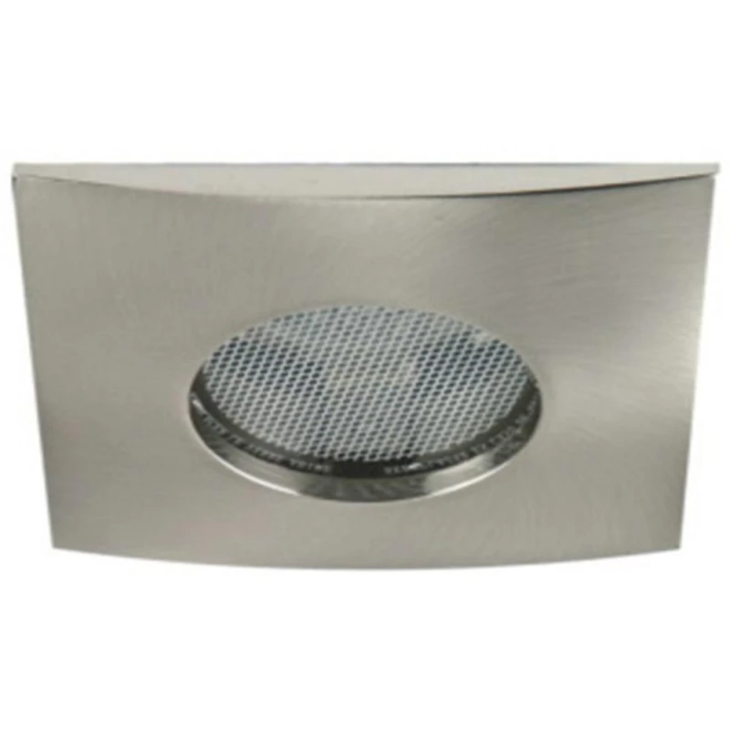 Hranaté kúpeľňové zápustné svetlo DERYL 7 - 1xGU5,3, MR16, 50W, 8,2x8,2cm, strieborné