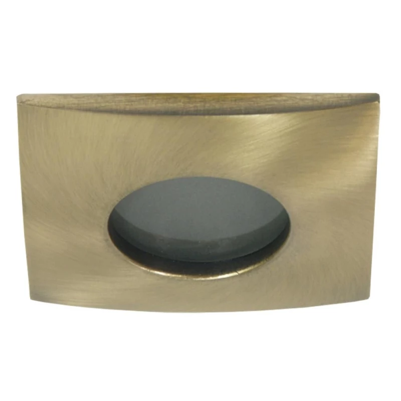 Hranaté kúpeľňové zápustné svetlo DERYL 7 - 1xGU5,3, MR16, 50W, 8,2x8,2cm, zlaté