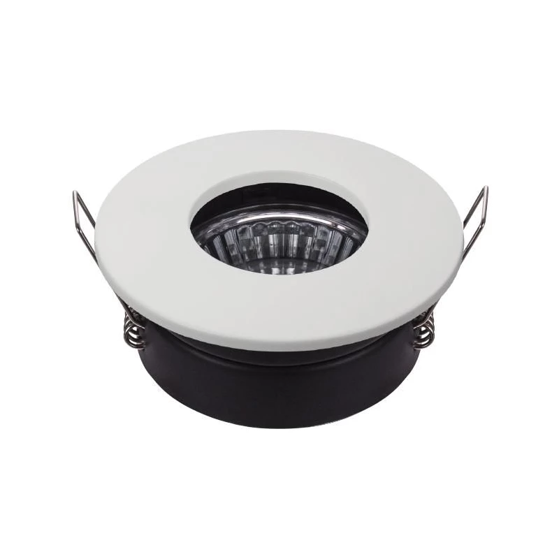 Zápustné kúpeľňové okrúhle stropné svetlo DERYL 9 - 1xGU5,3, MR16, 50W, 8,3cm, biele