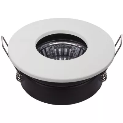 Zápustné kúpeľňové okrúhle stropné svetlo DERYL 9 - 1xGU5,3, MR16, 50W, 8,3cm, biele