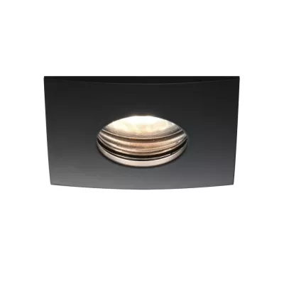 Hranaté podhľadové kúpeľňové stropné svietidlo DERYL 10 - 1xGU5,3, 50W, 8,4x8,4cm, čierne